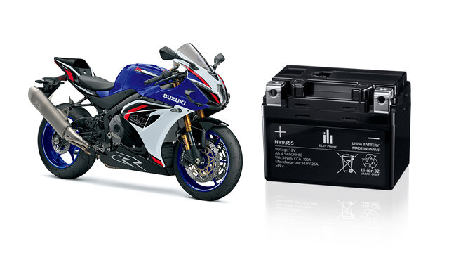エリーパワー二輪車始動用バッテリー新モデル「HY93SS」がスズキを代表