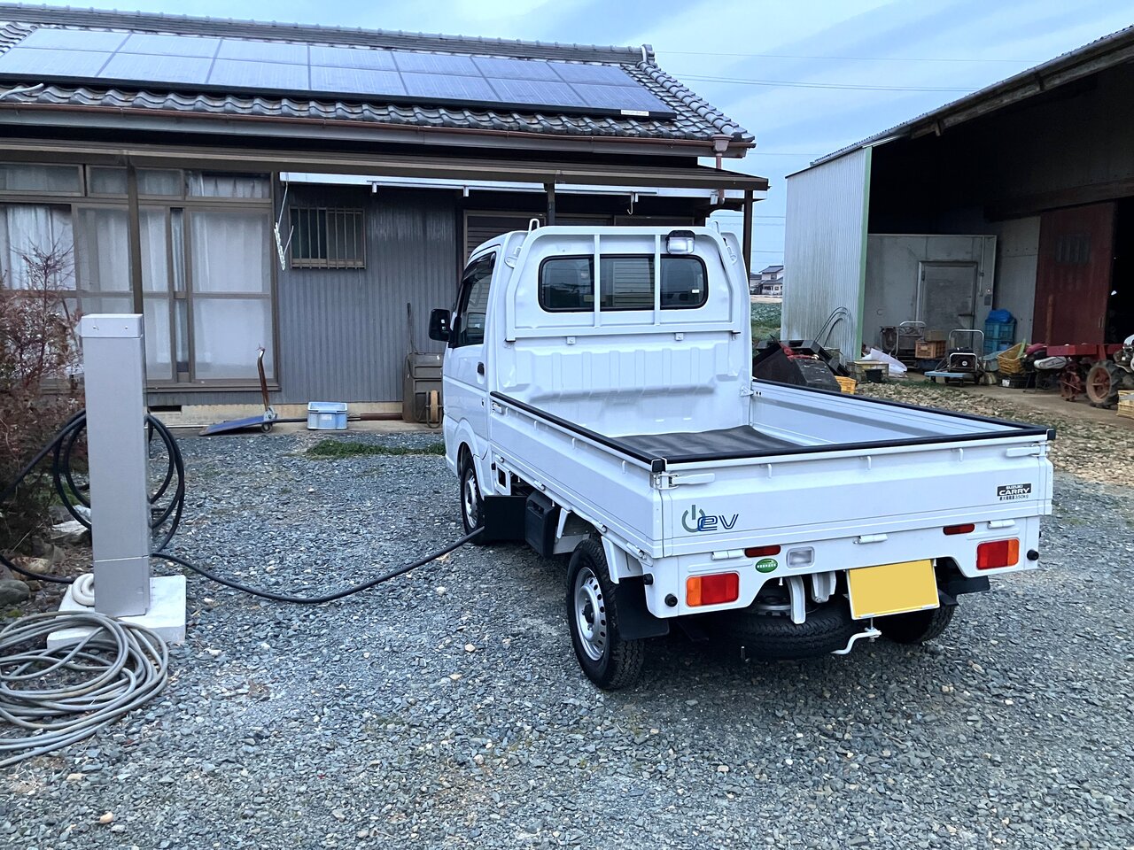 エリーパワー製バッテリーとV2H蓄電システムを活用したBEV軽トラックの実証実験、農家と共同で開始